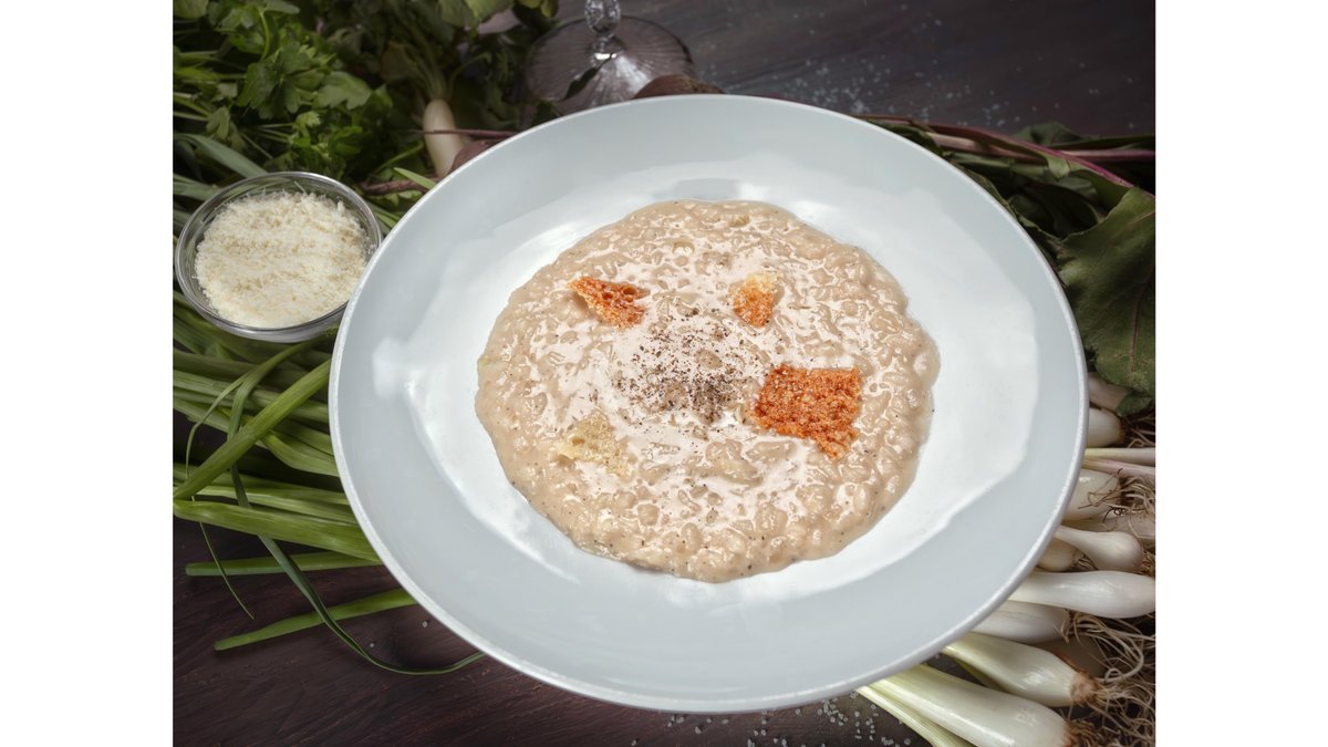 Risotto cacio e pepe