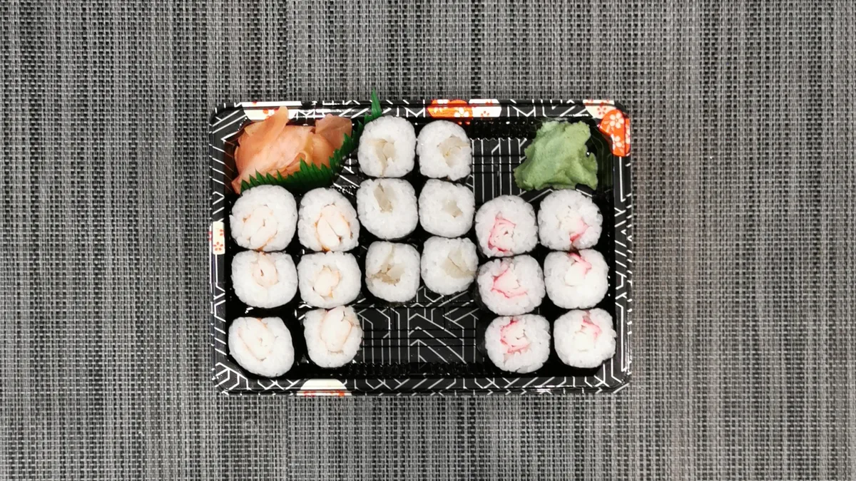 x38#Garnélarák surimi fehér hal 18db