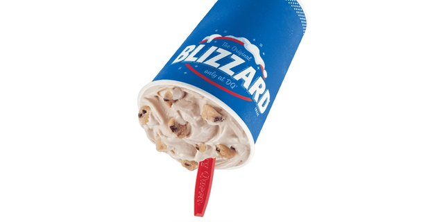 Chocolate Chip Cookie Dough Blizzard