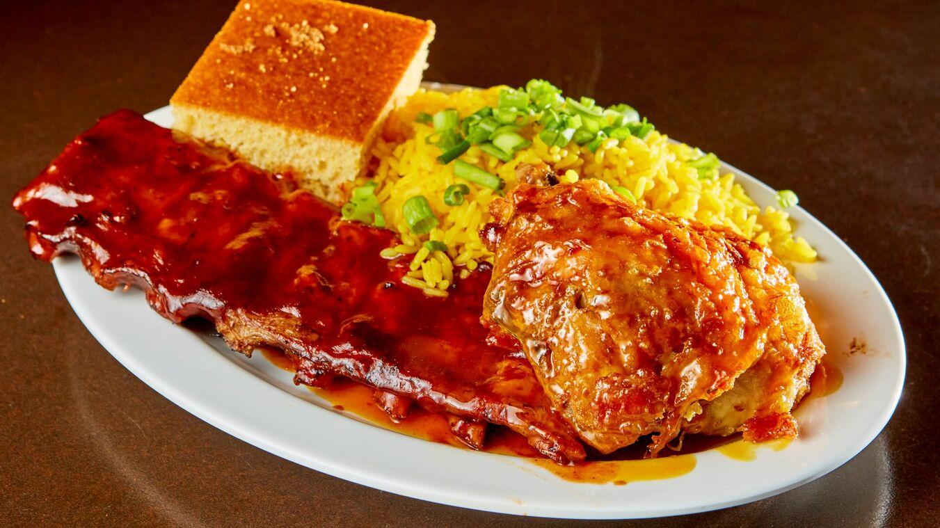 Chicken and Baby Back Ribs Combo