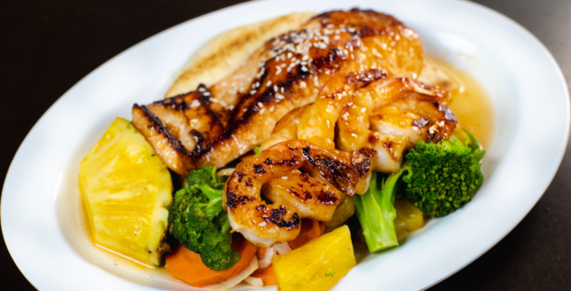 Grilled Shrimp and Salmon