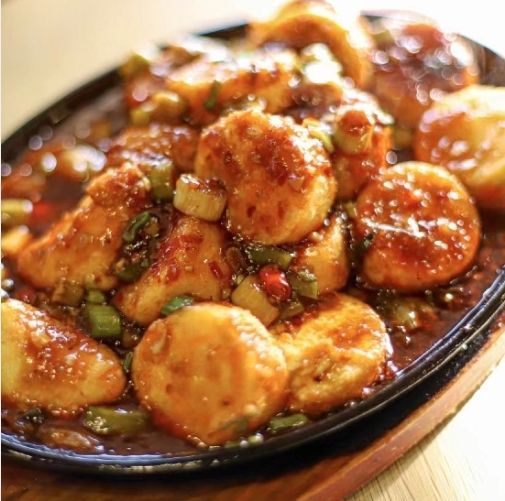 Grilled Japan Tofu 铁板玉子豆腐