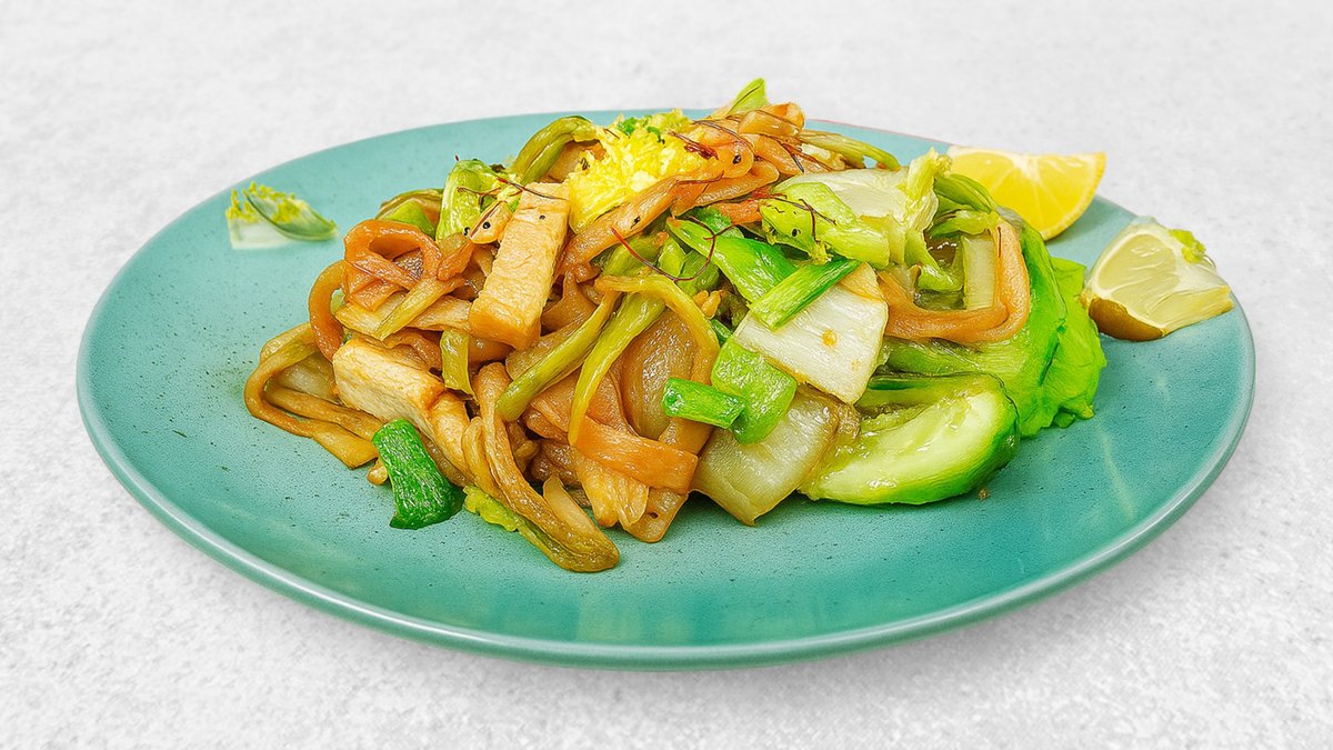 Fried House Noodles with Chicken
