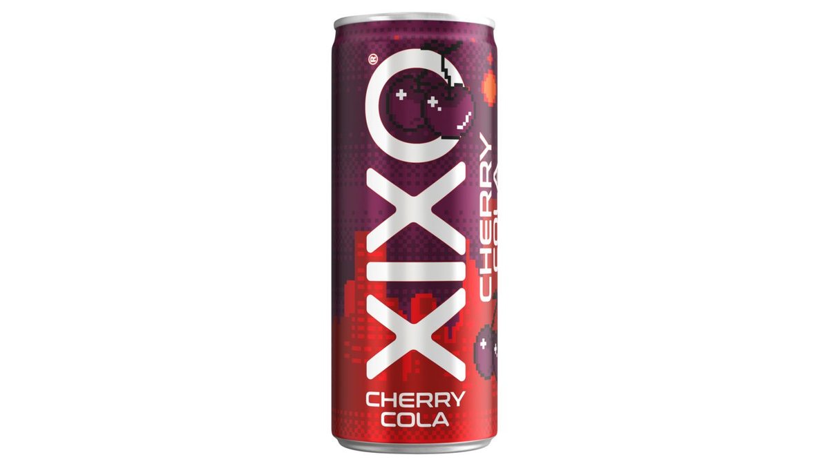 XIXO Cherry Coke cseresznye- és kólaízű, szénsavas üdítőital cukorral és édesítőszerrel 250 ml