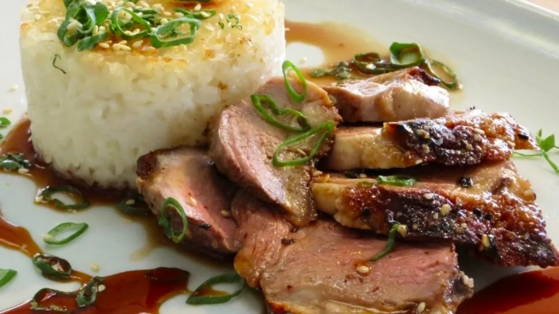 Roasted Duck with black pepper sauce