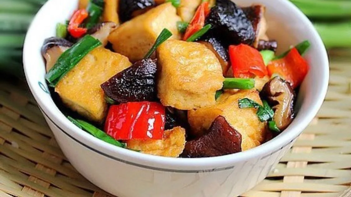 Stir Tofu Mix Vegetables