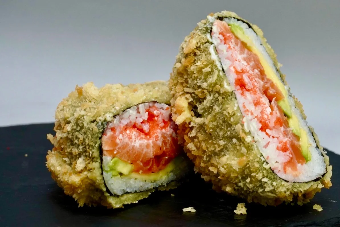 Sushi-burger z łososiem