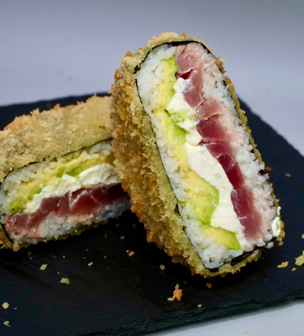 Sushi-burger z tuńczykiem