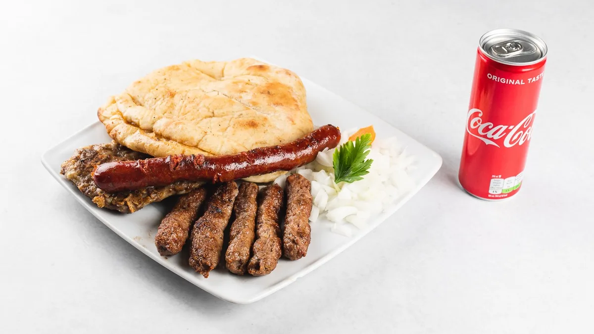 Žar plošča za 1 osebo (300 g) in pijača