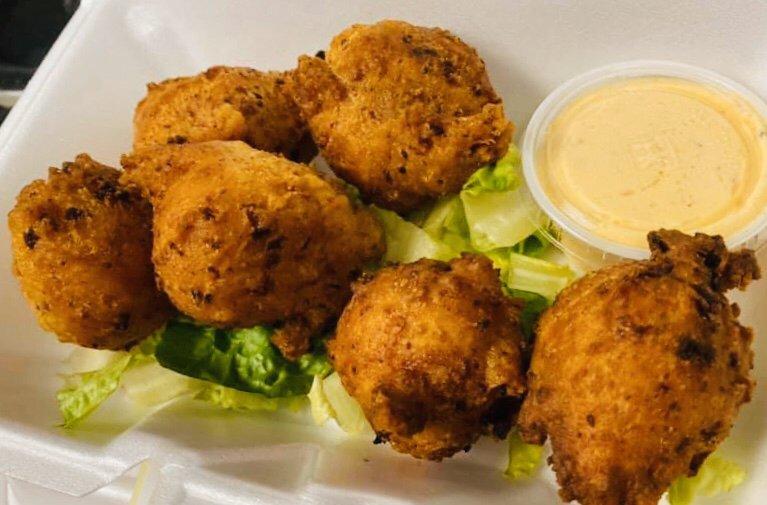 Linguica Clam Fritters