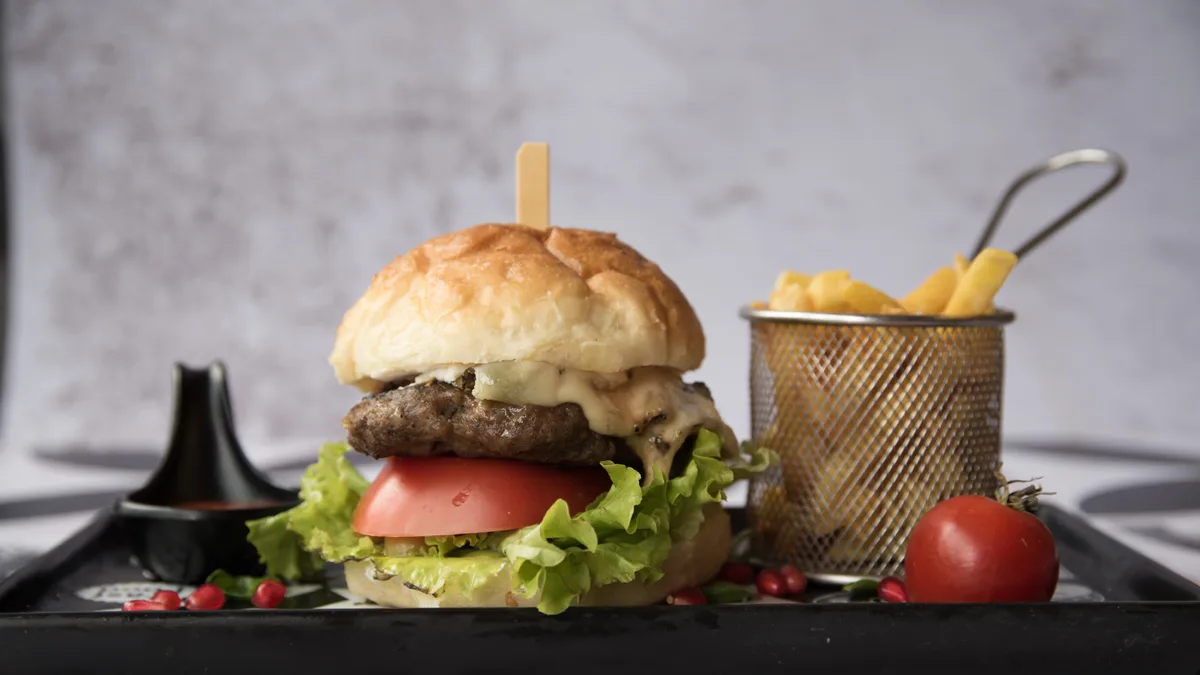 Blue burger
