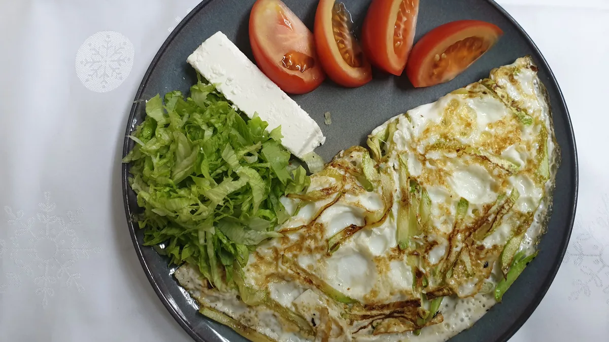 Omlet od belanaca sa spanaćem i kozjim sirom