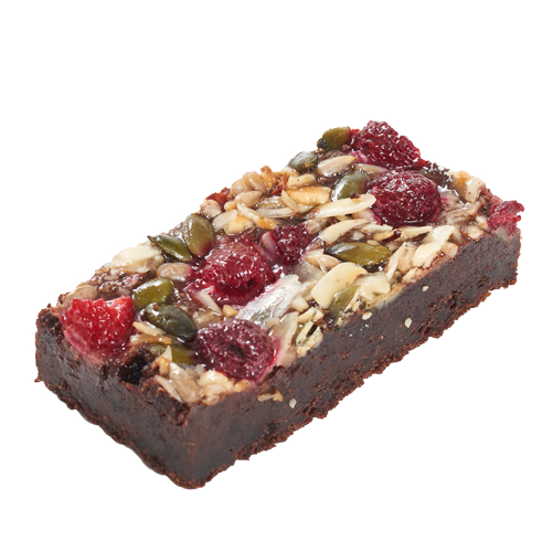 Himbeer Mandel Brownie