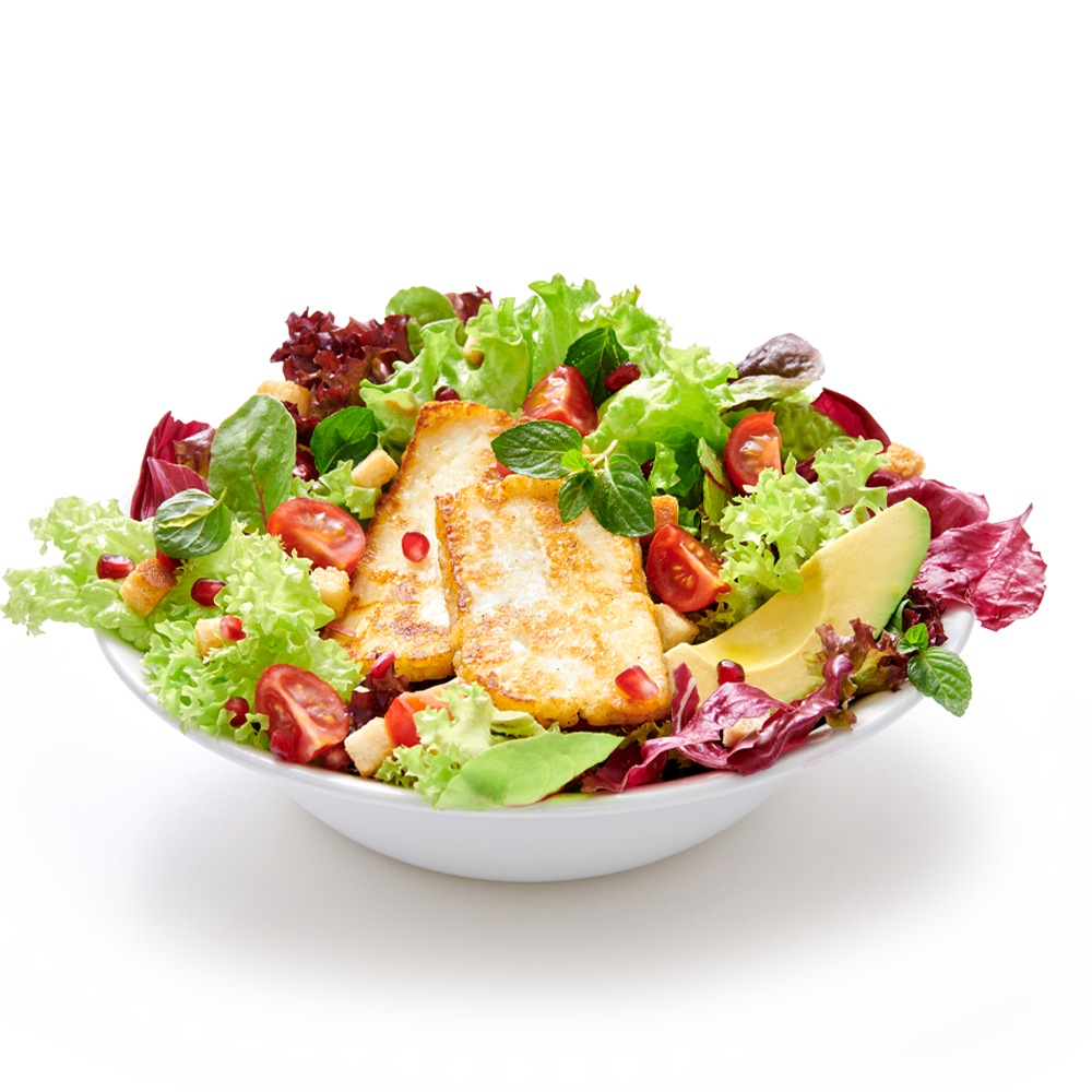 Avocado Halloumi Salad