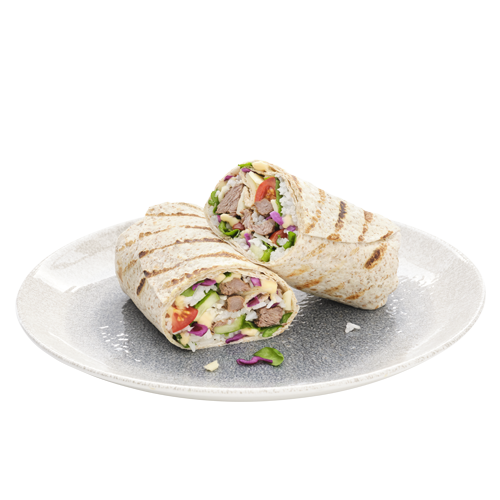 Hot Grilled Beef Wrap