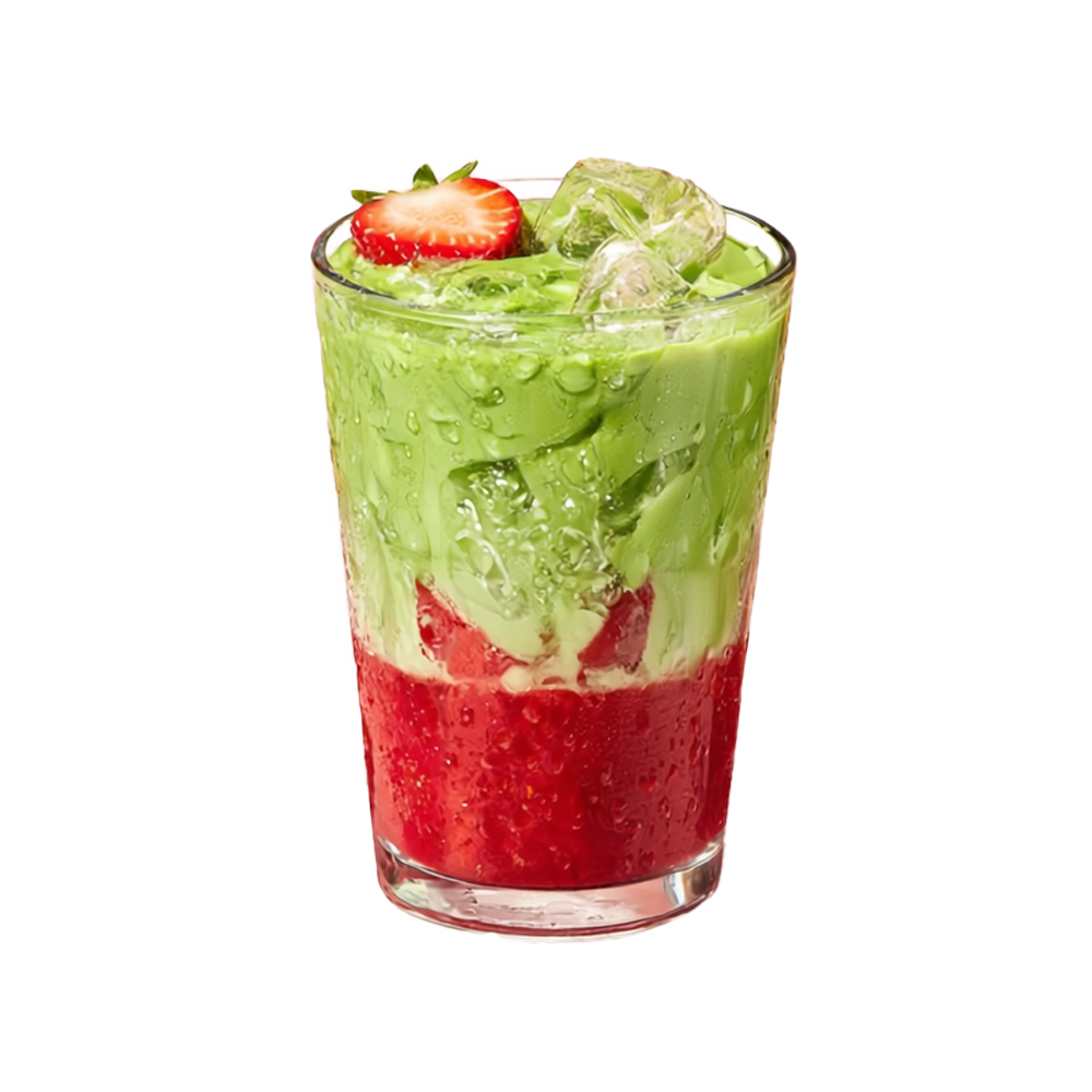 Iced Strawberry Matcha Latte