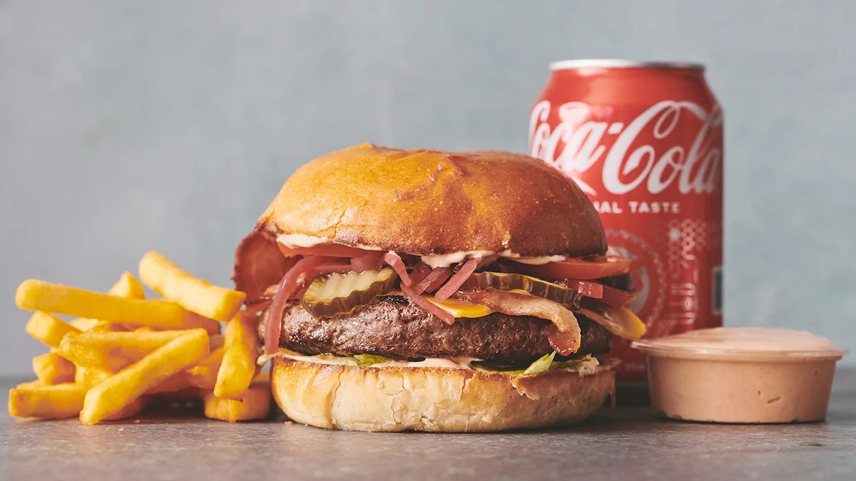 BBQ burger menu