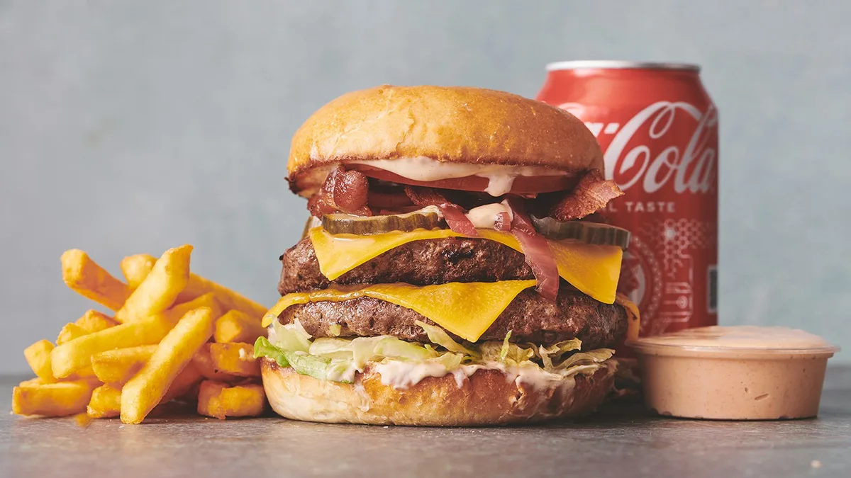 Dobbelt burger menu