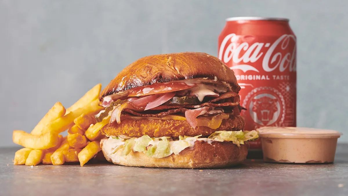 Kyllingeburger menu