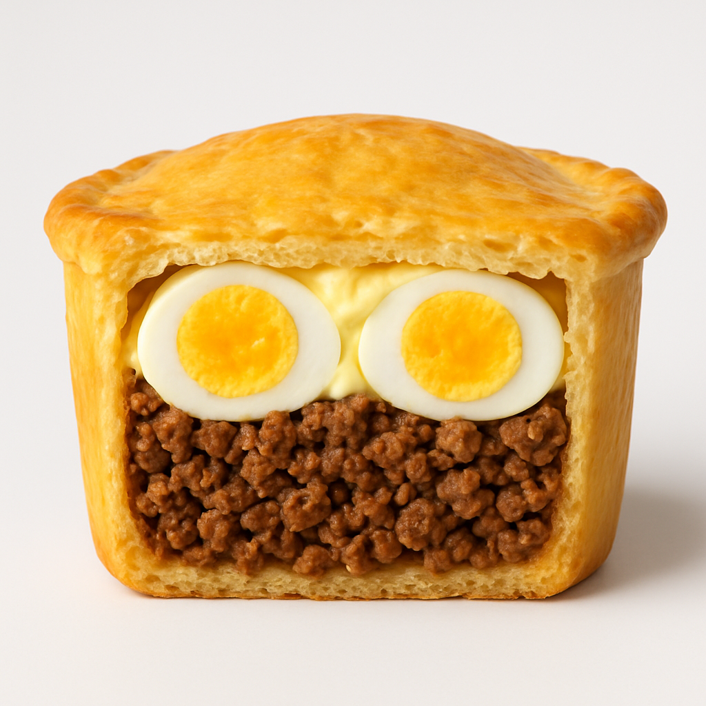 Pastel Carne/ovos/catupiry