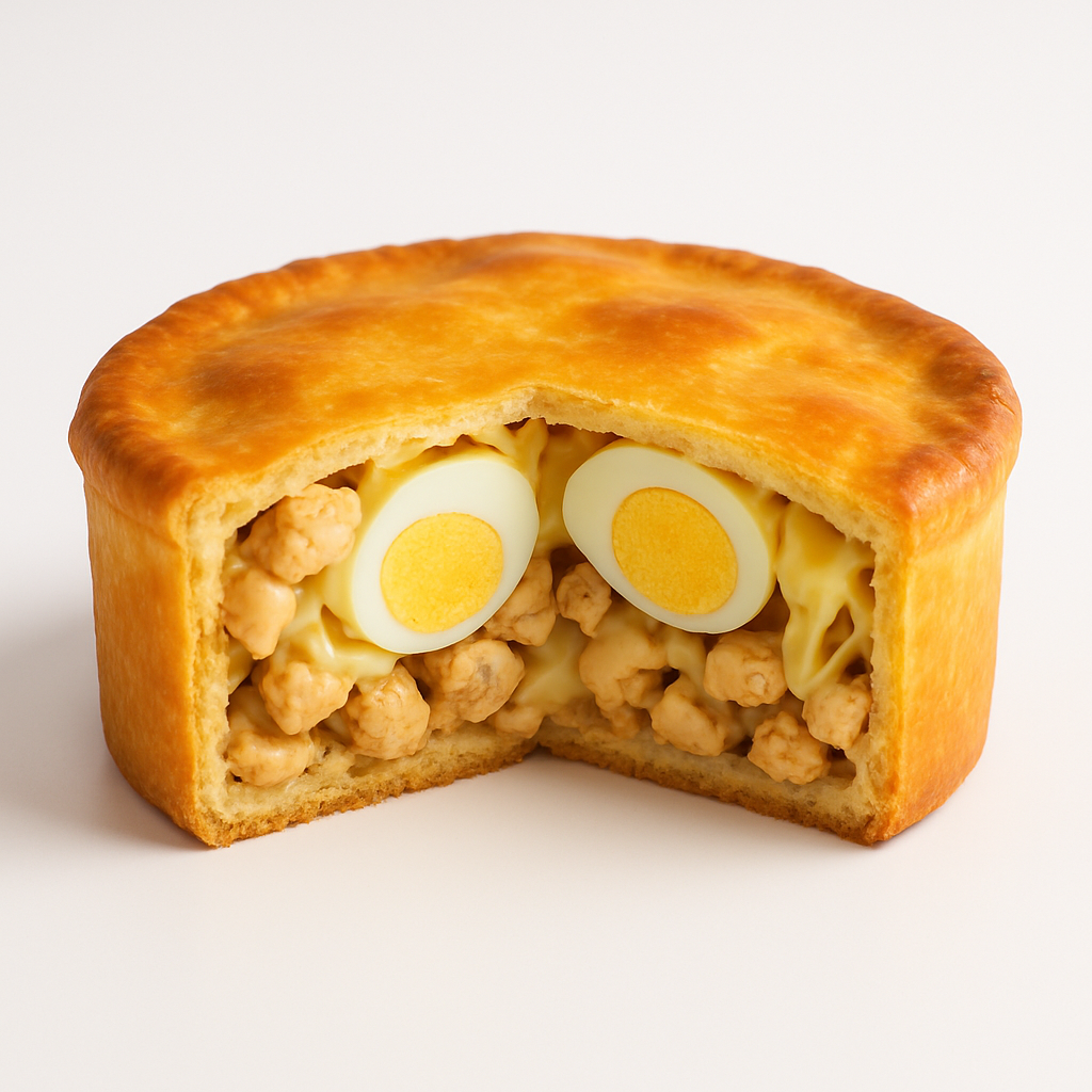Pastel. Frango Queijo Ovos