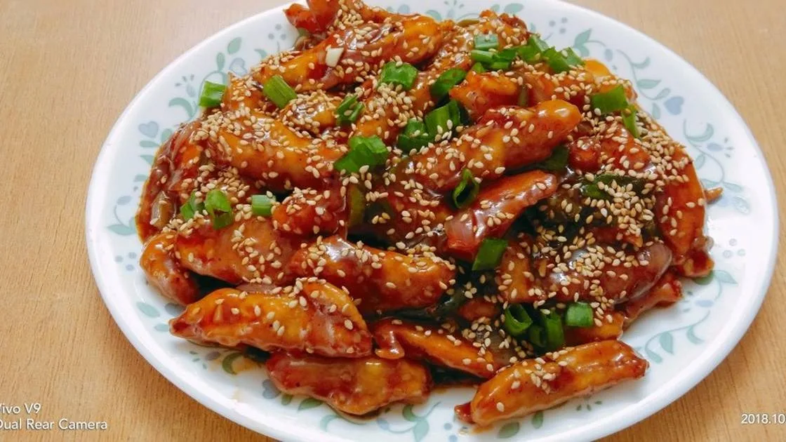 Honey chilli potato