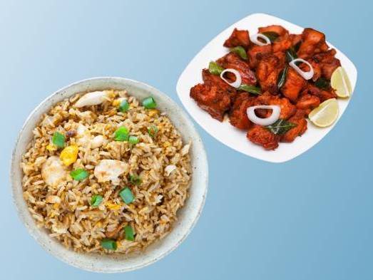 Chicken Fried Rice and Kung Fu Chicken