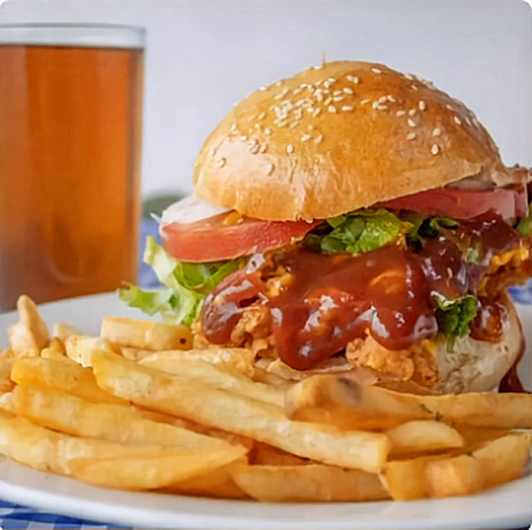 Combo Hamburguesa de Pollo Bbq