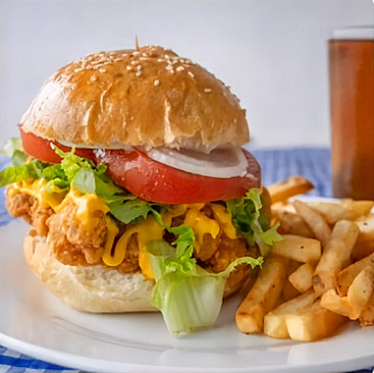 Combo Hamburguesa de Pollo Crispy