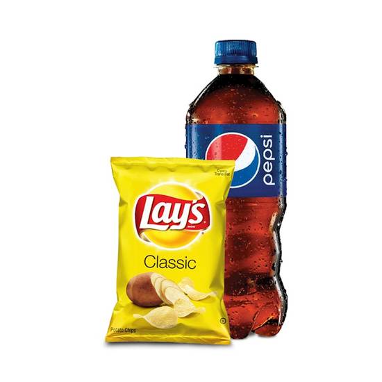 Chips and Bottled Drink