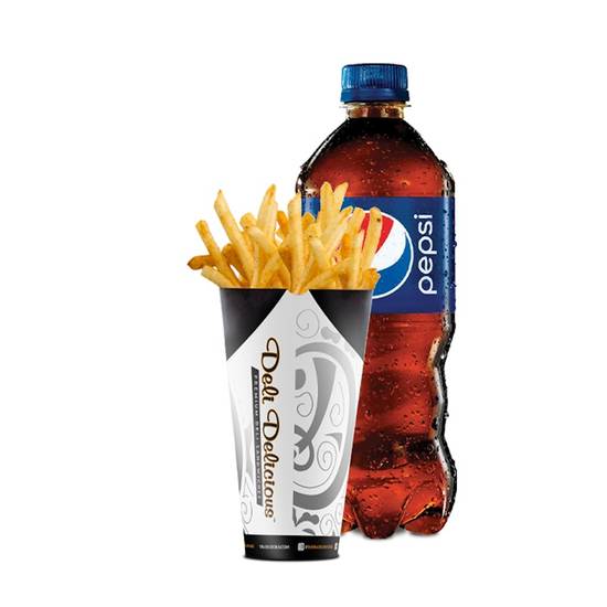 Fries and Bottled Drink