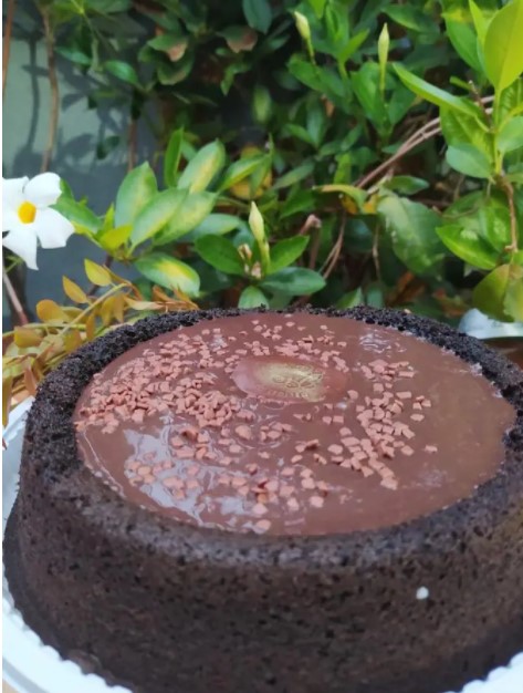 Bolo Piscininha de Cacau Intenso