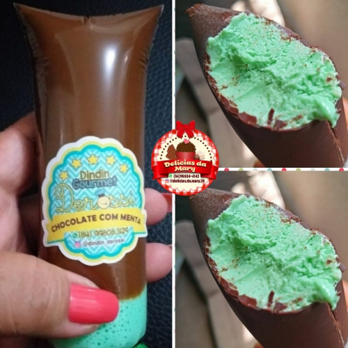 Dindin Gourmet Menta com Chocolate
