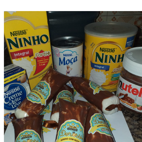 Dindin Gourmet Ninho com Nutella