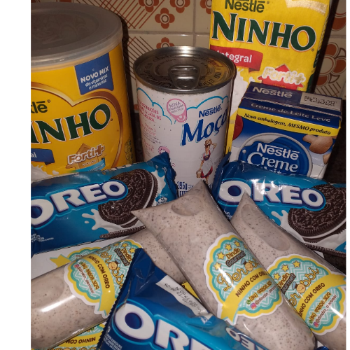 Dindin Gourmet Ninho com Oreo