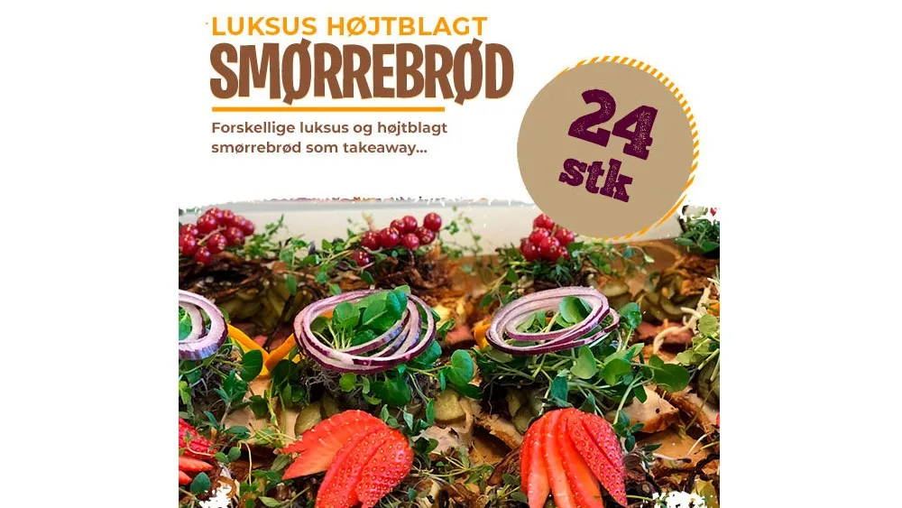 24 stk. Luksus Højtbelagt Smørrebrød