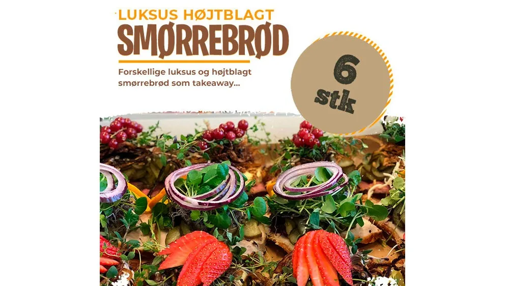 6 stk. Luksus Højtbelagt Smørrebrød