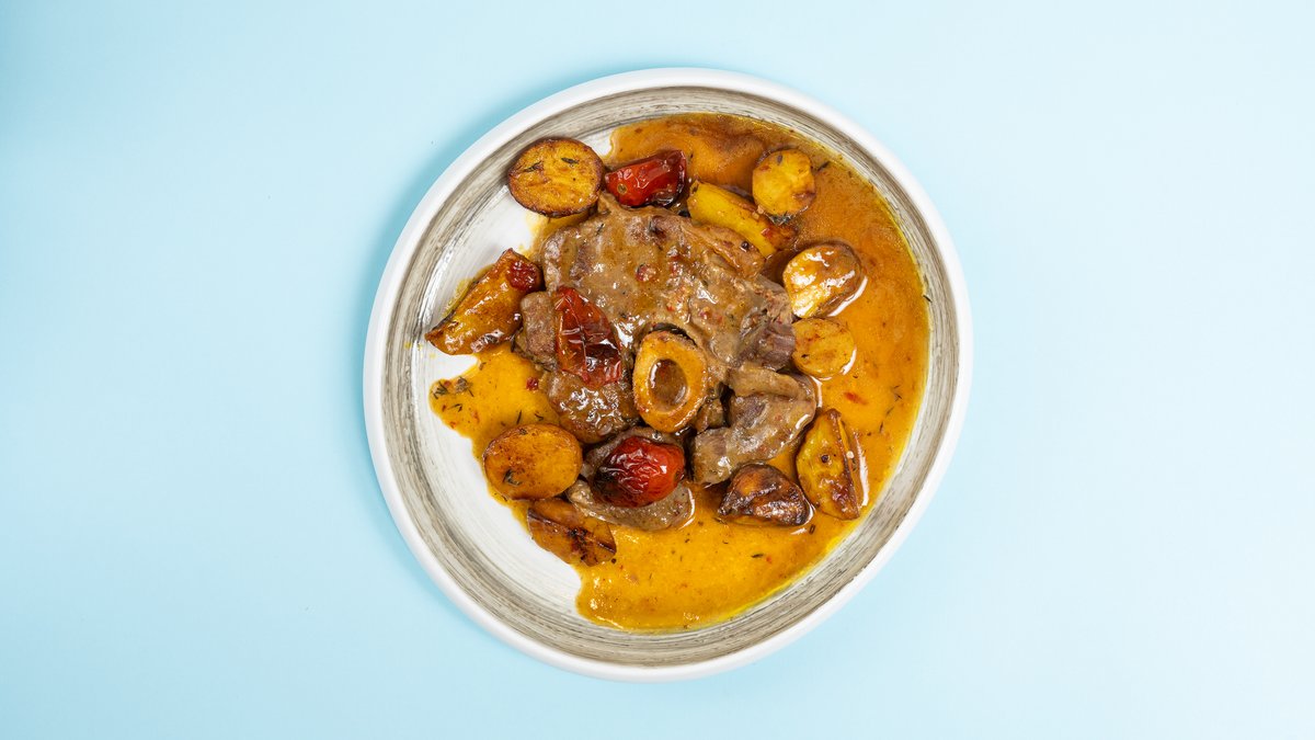 Ossobuco with Baked Baby Potatoes