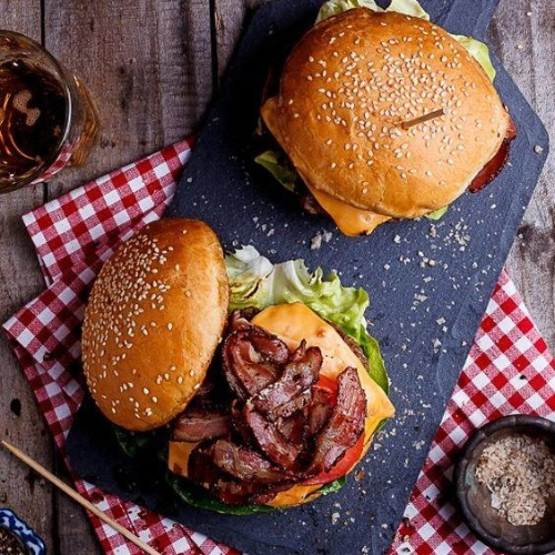 Combo Hamburguesa Triple Torta con Tocino