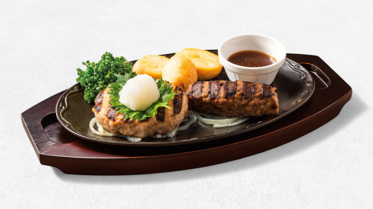 【D7】おろしハンバーグ＆BEEFハンバーグステーキ