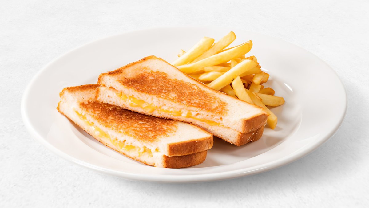 【T2】グリルドチーズサンド～フライドポテト付