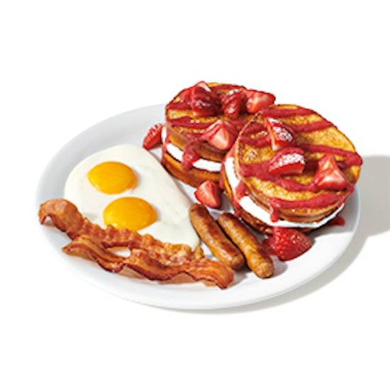Berry Stuffed French Toast Slam