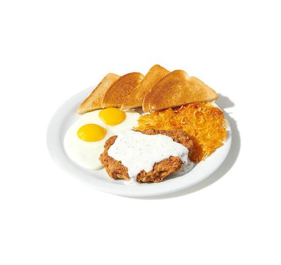 Country Fried Steak and Eggs
