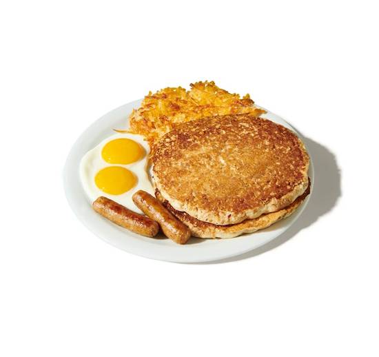 Hearty 9-Grain Pancake Slam