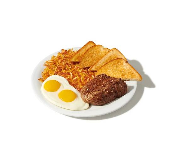 Sirloin Steak and Eggs