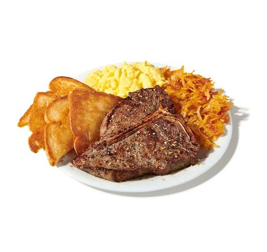 T-Bone Steak and Eggs