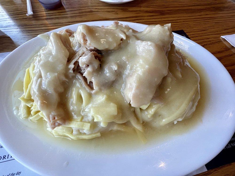 Noodles over Mashed Potatoes