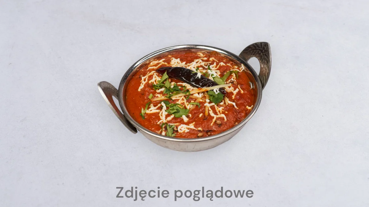 Kadhai chicken z ryżem