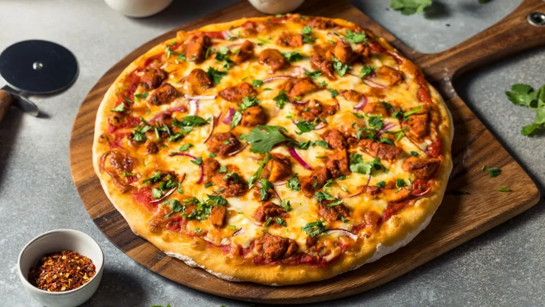 BUTTER CHICKEN PIZZA
