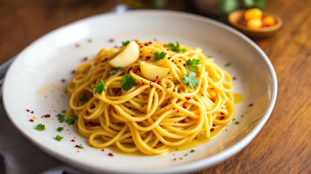 Spaghete al Olio e aglio